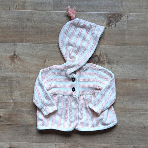 Jessica Simpson Striped Swing Jacket - Size 3-6M - Picture 2 of 5